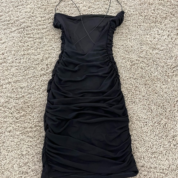 Black Oh Polly dress, never worn size 0 - Picture 3 of 3